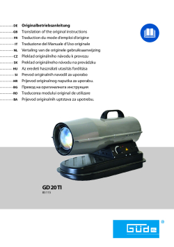 GÜDE Naftová turbína GD 20 TI 85115 Manuál