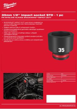 MILWAUKEE SHOCKWAVE™ IMPACT DUTY IMPACT SOCKETS 4932500301 A4 PDF