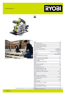 RYOBI R1801WSLN  5133006798 A4 PDF
