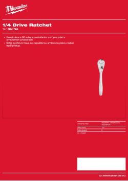 MILWAUKEE ½″ ráčna 4932499523 A4 PDF