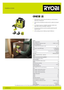 RYOBI R18DD4  5133006534 A4 PDF