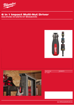MILWAUKEE 6 v 1 rázový víceúčelový klíč na matice 4932498179 A4 PDF