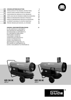 GÜDE Naftová turbína GD 50 IK 85111 Manuál