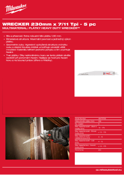 MILWAUKEE Multi Material: Wrecker 48475706 A4 PDF