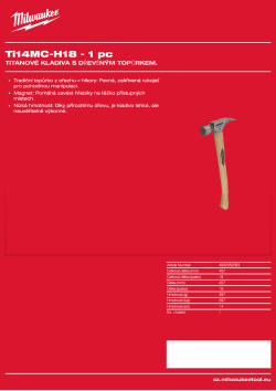 MILWAUKEE Ti 14MC-H18 4932352583 A4 PDF