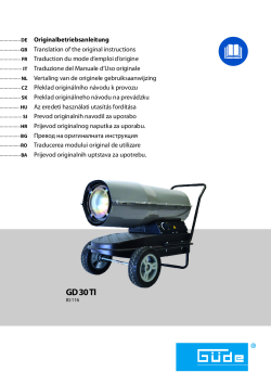 GÜDE Naftová turbína GD 30 TI 85116 Manuál
