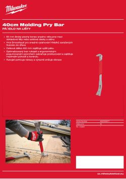 MILWAUKEE 40cm Molding Pry Bar 4932500677 A4 PDF
