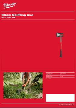 MILWAUKEE Štípací sekera 66 cm 4932498629 A4 PDF