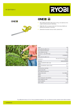 RYOBI RY18HT40A  5133006464 A4 PDF