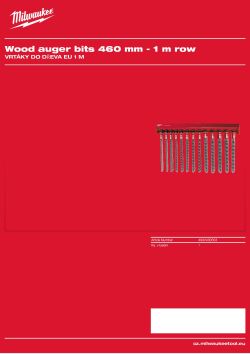 MILWAUKEE EU 1 m Wood Drilling 4932430503 A4 PDF