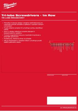 MILWAUKEE Tri-lobe Screwdrivers 4932472208 A4 PDF