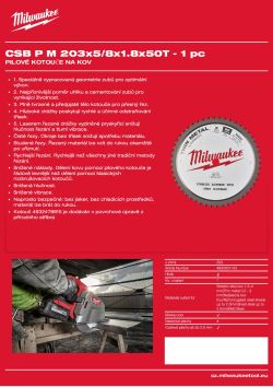 MILWAUKEE CSB P M 203x5/8x1.8x50T 4932501142 A4 PDF