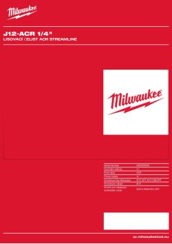 MILWAUKEE Press Jaw ACR Streamline 4932500095 A4 PDF