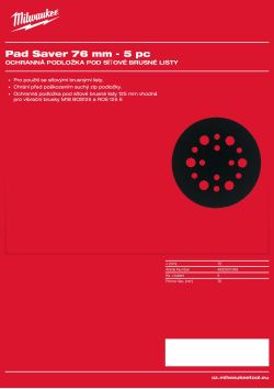 MILWAUKEE Pad Savers 4932501269 A4 PDF