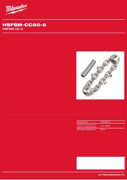 MILWAUKEE Tvrdokovové řetězy 50 mm pro vysokorychlostní stroj s flexibilní hřídelí M12™ 4932499170 A4 PDF