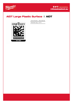 MILWAUKEE AIDT – pro velké plastové povrchy 4932480560 A4 PDF