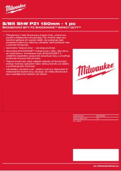MILWAUKEE Shockwave bits PZ 4932500393 A4 PDF