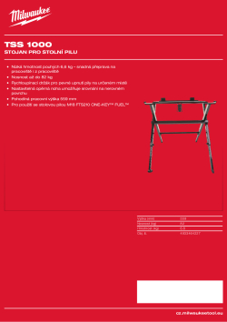 MILWAUKEE Stojan pod stolní pilu 4933464227 A4 PDF