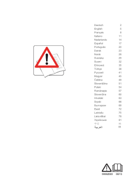 Návod k obsluze vč. bezpečnostních informací