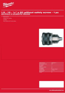 MILWAUKEE Keyed Chucks 4932218111 A4 PDF