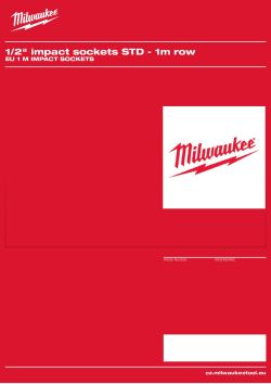 MILWAUKEE EU 1 m impact sockets 4932480462 A4 PDF