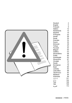 Návod k obsluze vč. bezpečnostních informací