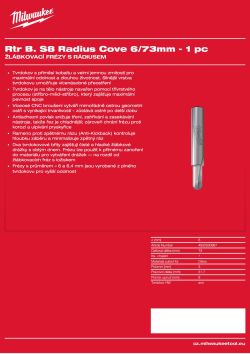 MILWAUKEE Radius Cove bits 4932500967 A4 PDF