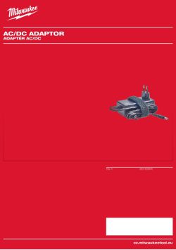 MILWAUKEE Adaptér AC/DC 4931452609 A4 PDF