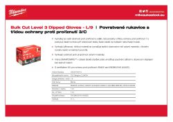 MILWAUKEE Rukavice Cut C - 9/L – 144 párů 4932479013 A4 PDF