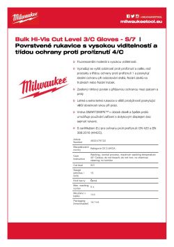 MILWAUKEE Rukavice Hi-Vis Cut Cut C - 7/S - 144 párů 4932479722 A4 PDF