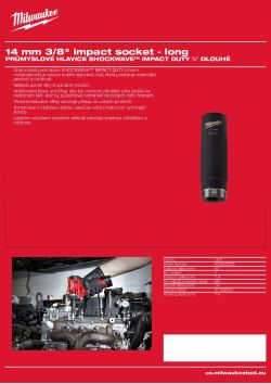 MILWAUKEE Průmyslové hlavice SHOCKWAVE™ IMPACT DUTY ⅜″ HEX 14 mm prodloužené 4932478026 A4 PDF