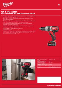 MILWAUKEE M14™ kompaktní příklepová vrtačka 4933416970 A4 PDF