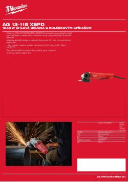 MILWAUKEE AG 13 XSPD 4933451576 A4 PDF