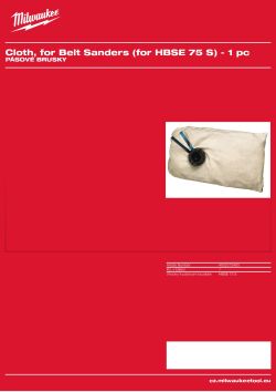 MILWAUKEE Sáček na prach pro integrované odsávání prachu. 4932312483 A4 PDF