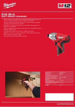 MILWAUKEE M12™ rázový utahovák 4933411930 A4 PDF