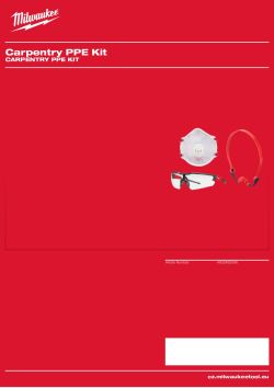 MILWAUKEE Carpentry PPE Kit 4932492068 A4 PDF