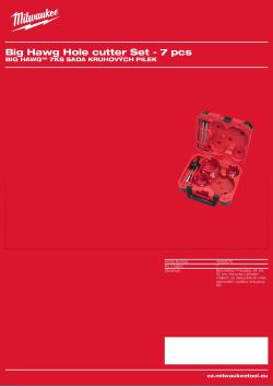 MILWAUKEE 7 ks BIG HAWG™ set 49569075 A4 PDF