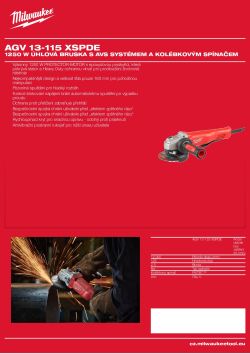 MILWAUKEE AGV 13 XSPDE 4933451579 A4 PDF