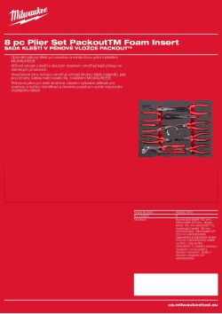 MILWAUKEE Sada kleští v pěnové vložce PACKOUT™ 8 ks 4932501878 A4 PDF
