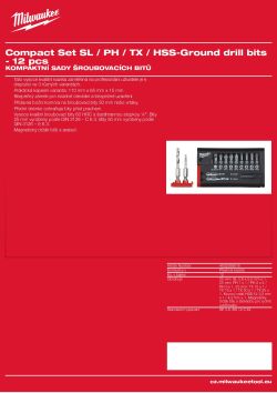 MILWAUKEE Sada 12 ks bitů 4932399516 A4 PDF