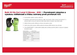 MILWAUKEE Rukavice Hi-Vis Cut Cut C - 8/M - 144 párů 4932479020 A4 PDF