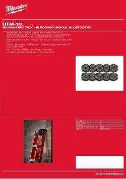 MILWAUKEE Milwaukee® TICK - sledovací modul Bluetooth® 4932459349 A4 PDF