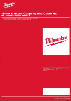 MILWAUKEE MX - Drain Cleaner Spirals 4932471705 A4 PDF
