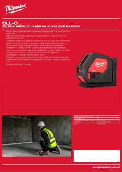 MILWAUKEE Zelený křížový laser na alkalické baterie 4933480159 A4 PDF