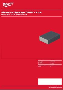 MILWAUKEE Abrasive Sponges 4932500209 A4 PDF