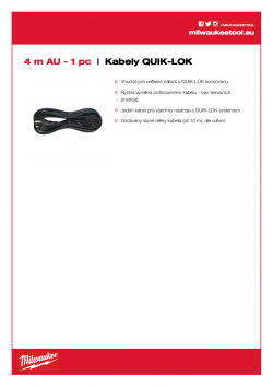 MILWAUKEE Cables  4932373506 A4 PDF
