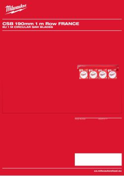 MILWAUKEE EU 1 m Circular Saw Blades 4932479117 A4 PDF