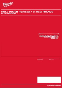 MILWAUKEE EU 1 m Holesaws 4932479111 A4 PDF