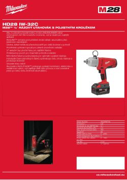 MILWAUKEE M28™ ½″ rázový utahovák 4933448756 A4 PDF