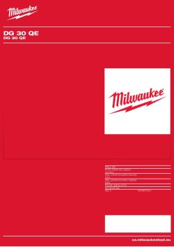 MILWAUKEE DG 30 QE 4933457020 A4 PDF